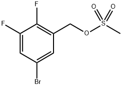 Benzenemethanol, 5-bromo-2,3-difluoro-, 1-methanesulfonate Struktur
