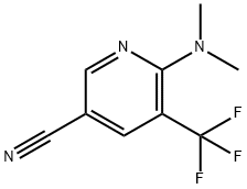 3-?Pyridinecarbonitrile?, 6-?(dimethylamino)?-?5-?(trifluoromethyl)?- 结构式