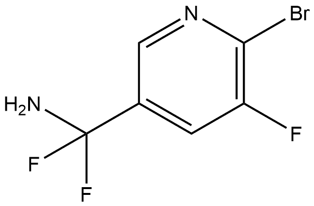 6-Bromo-α,α,5-trifluoro-3-pyridinemethanamine Structure