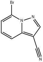 Pyrazolo[1,5-a]pyridine-3-carbonitrile, 7-bromo- 化学構造式