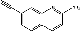 7-Quinolinecarbonitrile, 2-amino- Struktur