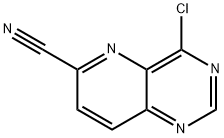 4-Chloropyrido[3,2-d]pyrimidine-6-carbonitrile Struktur