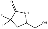 2-Pyrrolidinone, 3,3-difluoro-5-(hydroxymethyl)-,1824132-60-6,结构式