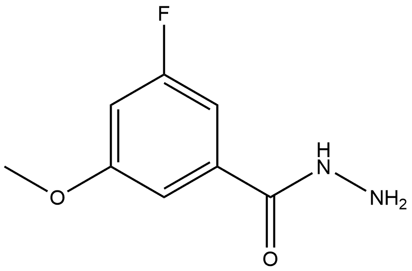 3-Fluoro-5-methoxybenzoic acid hydrazide Structure