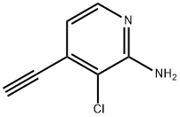 3-Chloro-4-ethynyl-2-pyridinamine Struktur