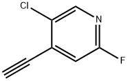 5-chloro-4-ethynyl-2-fluoropyridine Structure