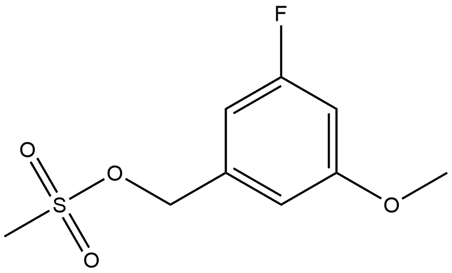 Benzenemethanol, 3-fluoro-5-methoxy-, 1-methanesulfonate,1824183-46-1,结构式