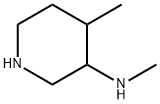 3-Piperidinamine, N,4-dimethyl- Structure