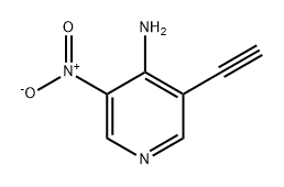 4-Pyridinamine, 3-ethynyl-5-nitro- Struktur