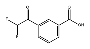3-(2,2-二氟乙酰基)苯甲酸, 1824229-11-9, 结构式