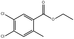 Benzoic acid, 4,5-dichloro-2-methyl-, ethyl ester Struktur