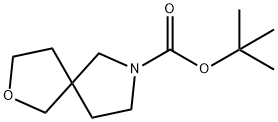 2-Oxa-7-azaspiro[4.4]nonane-7-carboxylic acid, 1,1-dimethylethyl ester Structure