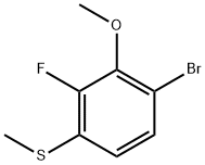 (4-Bromo-2-fluoro-3-methoxyphenyl)(methyl)sulfane Structure