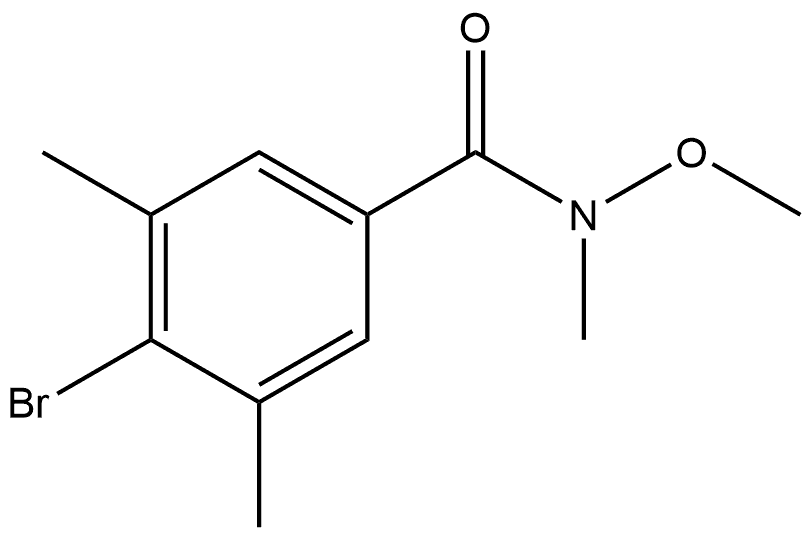 4-Bromo-N-methoxy-N,3,5-trimethylbenzamide Structure