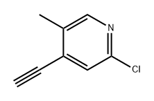 Pyridine, 2-chloro-4-ethynyl-5-methyl- Structure