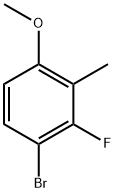 Benzene, 1-bromo-2-fluoro-4-methoxy-3-methyl- Struktur
