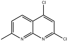 1,8-Naphthyridine, 2,4-dichloro-7-methyl- 化学構造式