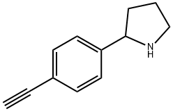 2-(4-Ethynylphenyl)pyrrolidine Structure