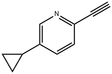 Pyridine, 5-cyclopropyl-2-ethynyl- Struktur