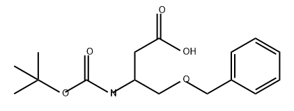 Butanoic acid, 3-[[(1,1-dimethylethoxy)carbonyl]amino]-4-(phenylmethoxy)- Structure