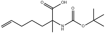 BOC-2- -2- -6- methyl amino heptanoic acid Structure