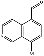 5-Isoquinolinecarboxaldehyde, 8-hydroxy- Struktur