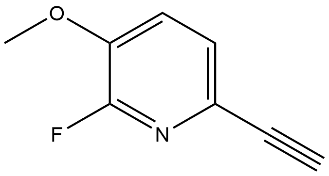 6-Ethynyl-2-fluoro-3-methoxypyridine 化学構造式