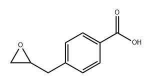 Benzoic acid, 4-(2-oxiranylmethyl)- Structure