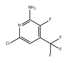 2-Pyridinamine, 6-chloro-3-fluoro-4-(trifluoromethyl)- 化学構造式