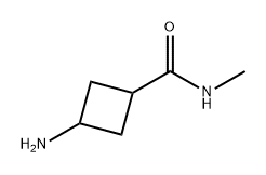 3-Amino-cyclobutanecarboxylic acid methylamide 结构式