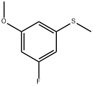 (3-Fluoro-5-methoxyphenyl)(methyl)sulfane Structure