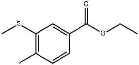 ethyl 4-methyl-3-(methylthio)benzoate Struktur