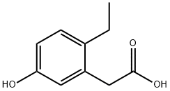 Benzeneacetic acid, 2-ethyl-5-hydroxy- Structure