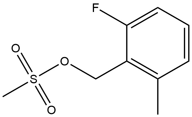 Benzenemethanol, 2-fluoro-6-methyl-, 1-methanesulfonate Structure