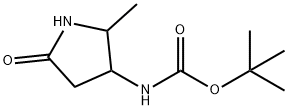 tert-butyl N-(2-methyl-5-oxo-pyrrolidin-3-yl)carbamate Structure