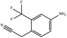Benzeneacetonitrile, 4-amino-2-(trifluoromethyl)- Struktur