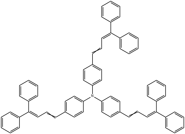 tris-4-(4,4-Diphenyl-1,3-butadienyl phenyl)amine Structure