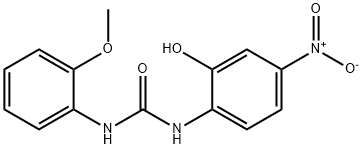 1-(2-hydroxy-4-nitrophenyl)-3-(2-methoxyphenyl)u rea Structure