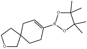 4,4,5,5-四甲基-2-(2-氧杂螺[4.5]癸烷-7-烯-8-基)-1,3,2-二氧硼烷 结构式