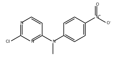 4-Pyrimidinamine, 2-chloro-N-methyl-N-(4-nitrophenyl)- 结构式