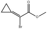 Acetic acid, 2-bromo-2-cyclopropylidene-, methyl ester Structure
