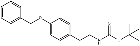 Carbamic acid, N-[2-[4-(phenylmethoxy)phenyl]ethyl]-, 1,1-dimethylethyl ester Structure