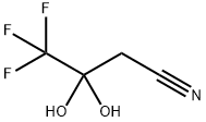 Butanenitrile, 4,4,4-trifluoro-3,3-dihydroxy- Structure