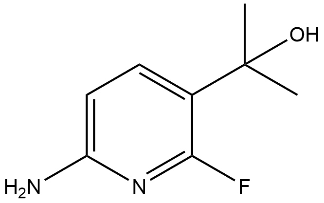 3-Pyridinemethanol, 6-amino-2-fluoro-α,α-dimethyl- Struktur