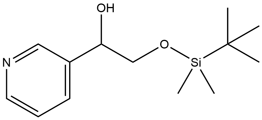 α-[[[(1,1-Dimethylethyl)dimethylsilyl]oxy]methyl]-3-pyridinemethanol Struktur