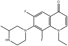 Lomefloxacin Impurity 3 Struktur