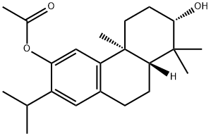 (2S)-1,2,3,4,4a,9,10,10aα-Octahydro-1,1,4aβ-trimethyl-7-(1-methylethyl)-2β,6-phenanthrenediol 6-acetate 结构式