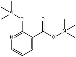 5-(1-(5-((5-((2H-Pyrrol-2-ylidene)methyl)-2H-pyrrol-2-ylidene)methyl)-3-methyl-2H-pyrrol-2-ylidene)ethyl)-4-methyl-3-((trimethylsilyl)oxy)-1H-pyrrol-2-yl nicotinate Structure
