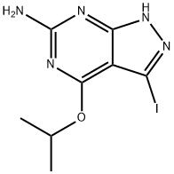 1H-Pyrazolo[3,4-d]pyrimidin-6-amine, 3-iodo-4-(1-methylethoxy)-,183274-51-3,结构式