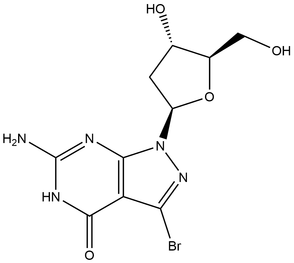 7-bromo-8-aza-7-deaza-2'-deoxyadenosine Structure
